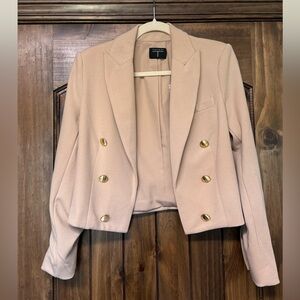 Tahari Beige (Coffee) Blazer w/ Gold Buttons – XS NEW